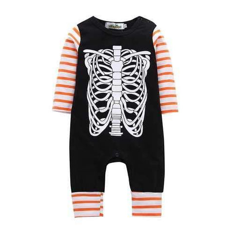 Skull Printing Unisex Baby Romper