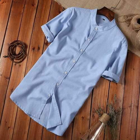 Men Big Size Linen Shirt