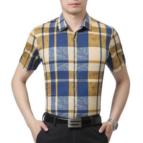 Cotton Plaids Printing Shirts