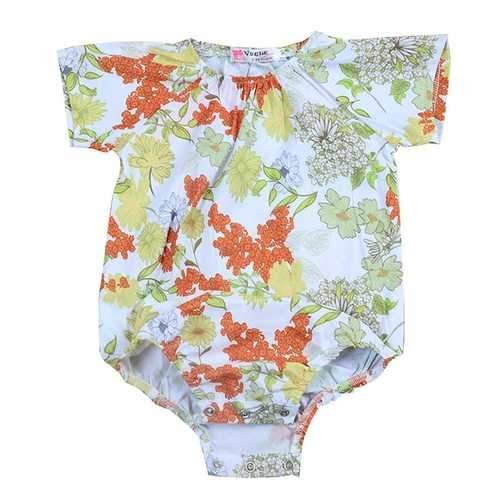 Floral Printed Baby Girls Romper