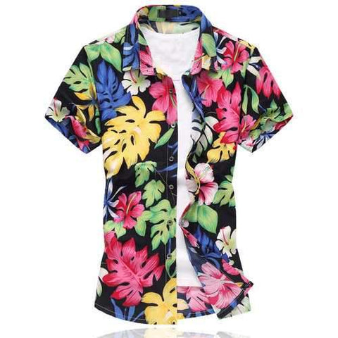 Flowers Printing Hawaiian Shirts