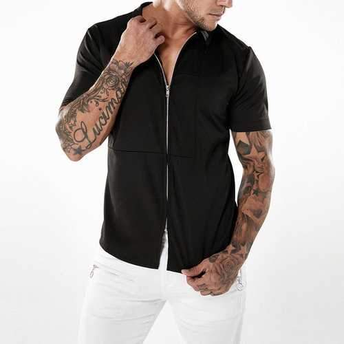 Stylish Zipper Up Designer Shirts