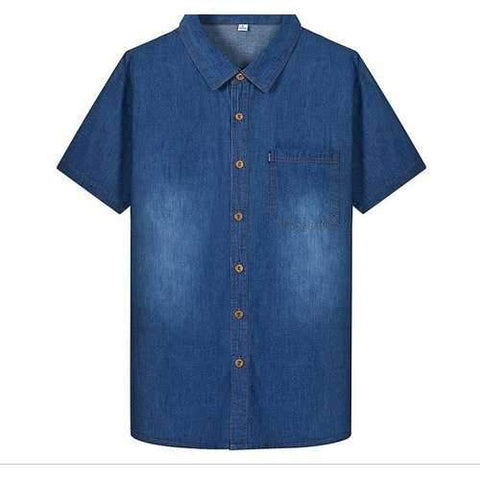 Men Summer Denim Shirt