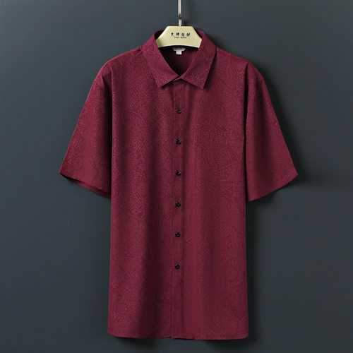 Men Easy Caring Silk Shirt