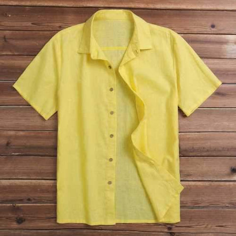 M-4XL Cotton Linen Shirts