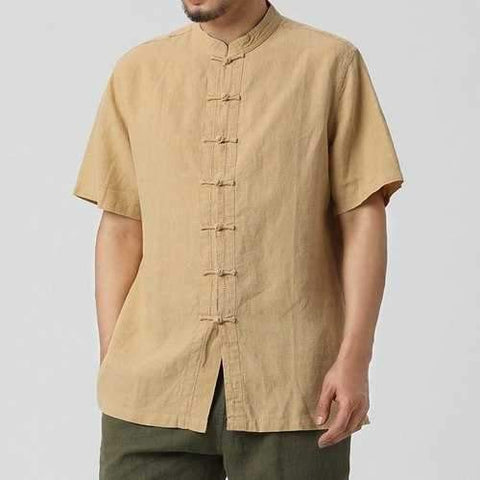 L-5XL Retro Cotton Linen Shirts