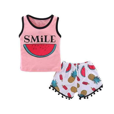 Print Toddlers Girls Clothing Set