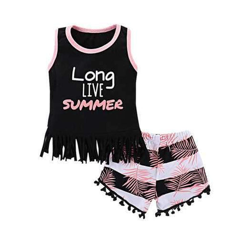 Print Toddlers Girls Clothing Set