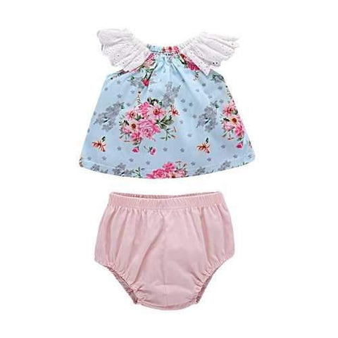 Floral Baby Girls Summer Set