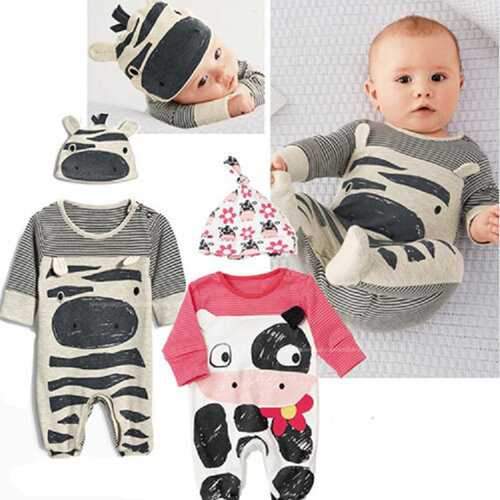 Cute Animal Pattern Baby Romper