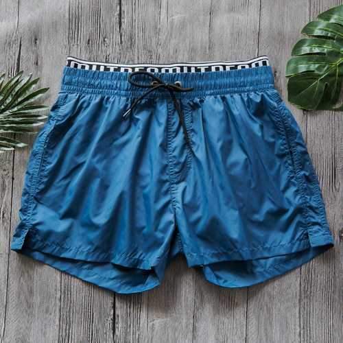 Men Double Waistband Board Short