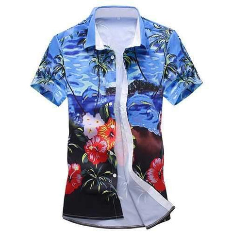 Thin Flower Printing Shirts