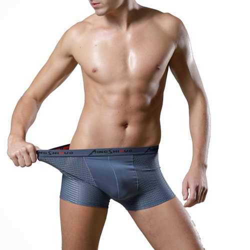 Ice Silk Mesh Breathable Boxers