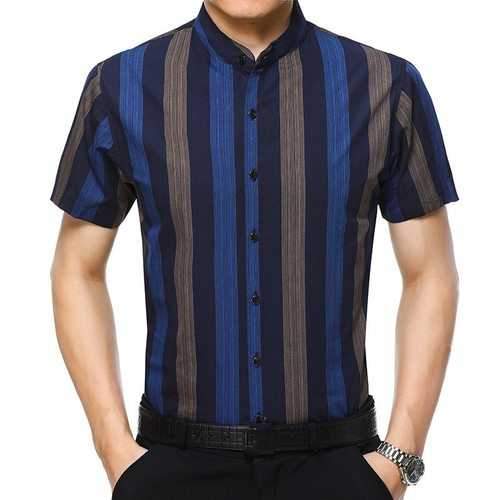 Loose Breathable Stripe Dress Shirt