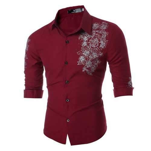 Printing Slim Designer Dress Shirts