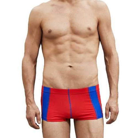 Superbody Mesh Breathable Patchwork Cotton Boxer Briefs