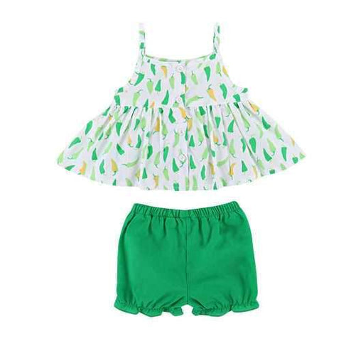 2Pcs Baby Girls Summer Sets 0-24M