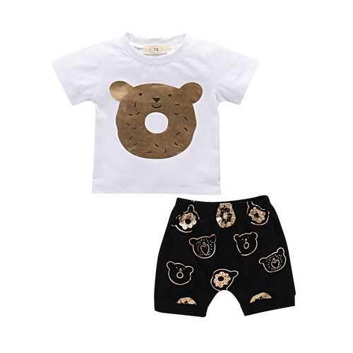 Bear Baby Short Sets For 0-24M