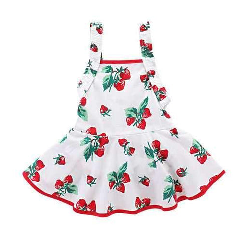 Strawberry Baby Girls Romper Dress