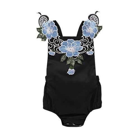 Newborn Embroidered Romper