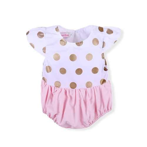 Polka Dot Girls Romper For 0-24M