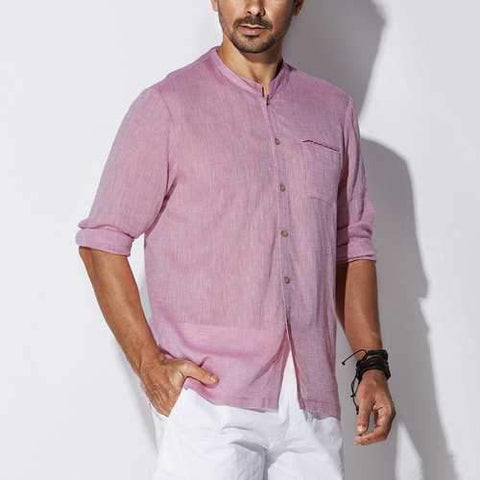 Pocket Cotton Soft Linen Shirts