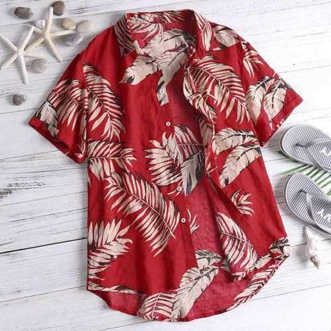 Seaside Palms Printing Shirt