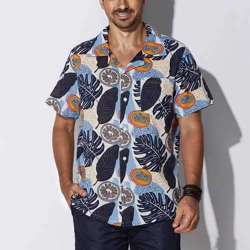 Hawaiian Seaside Cotton Loose Shirts