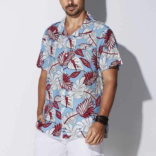 L-4XL Loose Printing Beach Shirts