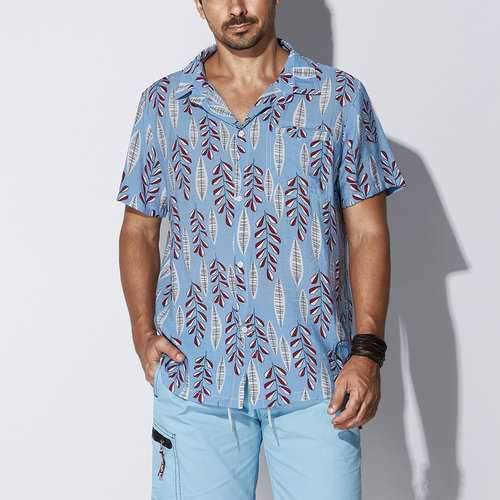 Forest Tropical Hawaiian Printing Shirt