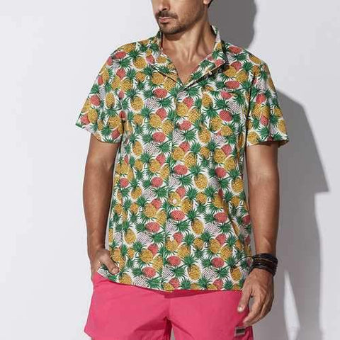 Loose Cotton Pineapple Shirts