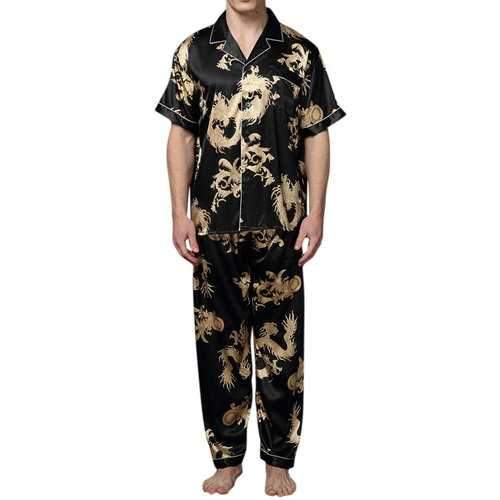 Thin Dragon Printing Soft Sleepwear