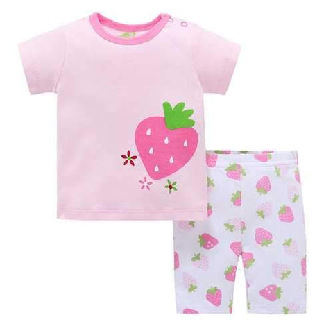 2Pcs Cute Soft Cotton Newborn Baby Sets