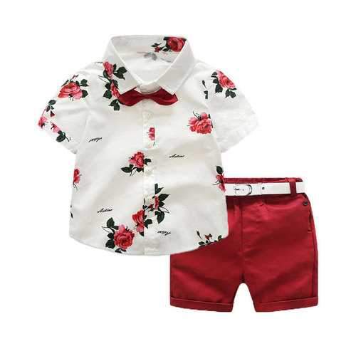 2Pcs Boys Printed Clothing Set