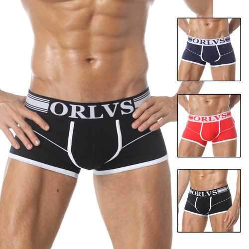 Low Waist Stitching Boxers