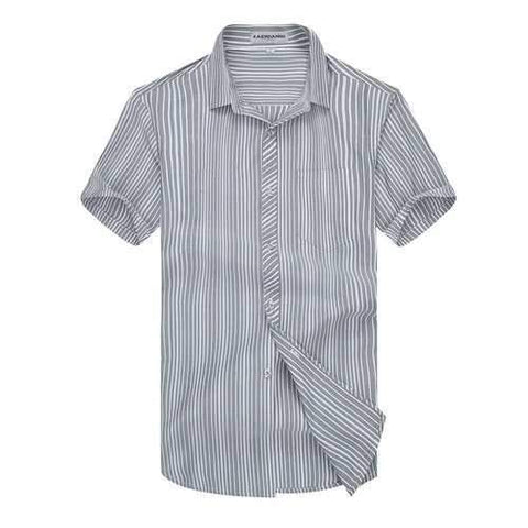 Casual Striped Loose Short Sleeve Shirts