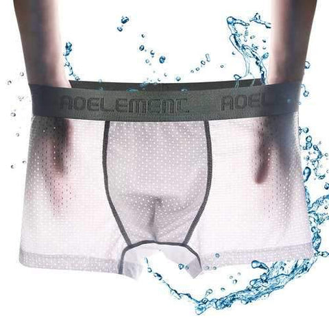 Pure Color Ice Silk Boxers