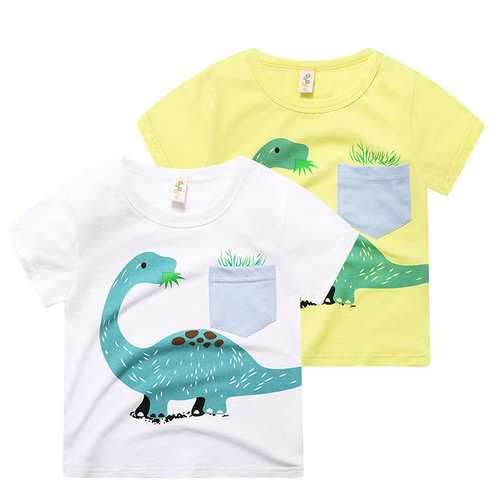 Cartoon Animal Pattern Boy T-shirt