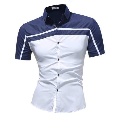 Turn-down Collar Brief Shirts