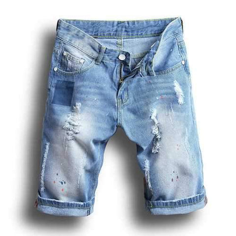 Hip-Hop Holes Denim Short