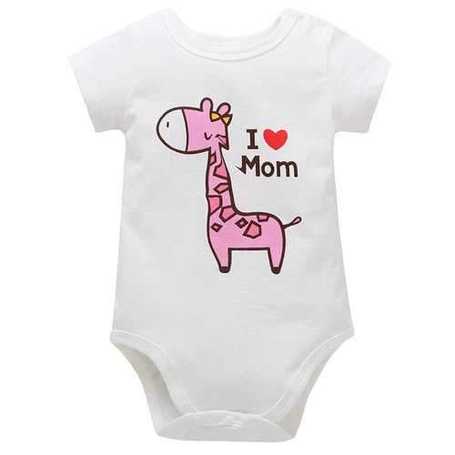 Giraffe Baby Summer Romper For 0-24M