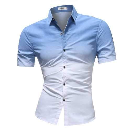 Shading Color Slim Fit Shirts