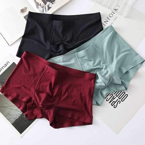 Sexy Seamless U Convex Pouch Soft Modal Boxers