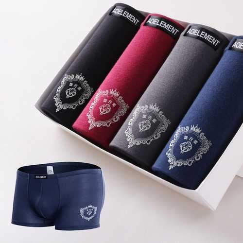 4 Pieces Breathable Boxers