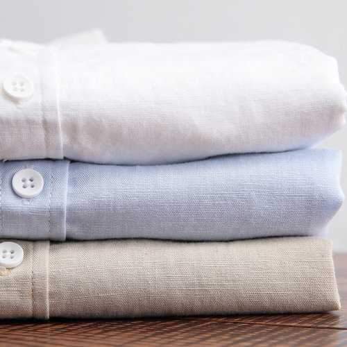 Flax Pure Color Shirts