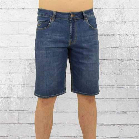 Classic Pure Color Stitching Straight Short Jeans