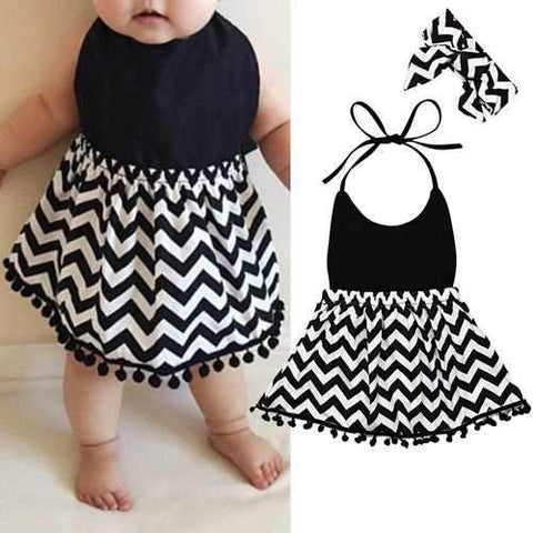 Bohemian Style Girls Strap Dress For 0-24M