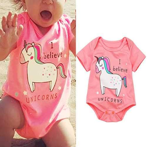 Cartoon Animal Girls Romper For 0-24M