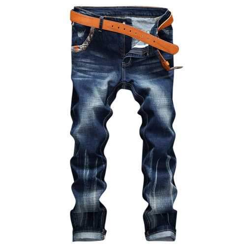 Stylish Patchwork Stitching Designer Jeans