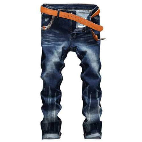 Stylish Patchwork Stitching Designer Jeans